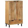 vidaXL Buffet marron 60x33x100 cm bois de manguier massif