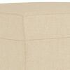 vidaXL Ensemble de canapés 3 pcs crème tissu