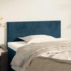 vidaXL T&ecirc;te de lit Bleu fonc&eacute; 90x5x78/88 cm Velours