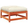 vidaXL Repose-pieds de jardin avec coussins 2 pcs bois massif pin