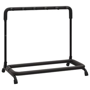 vidaXL Support de guitare pliable avec 5sections noir 74x41x66cm acier