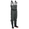 vidaXL Cuissardes avec bottes et ceinture vert fonc&eacute; taille 46