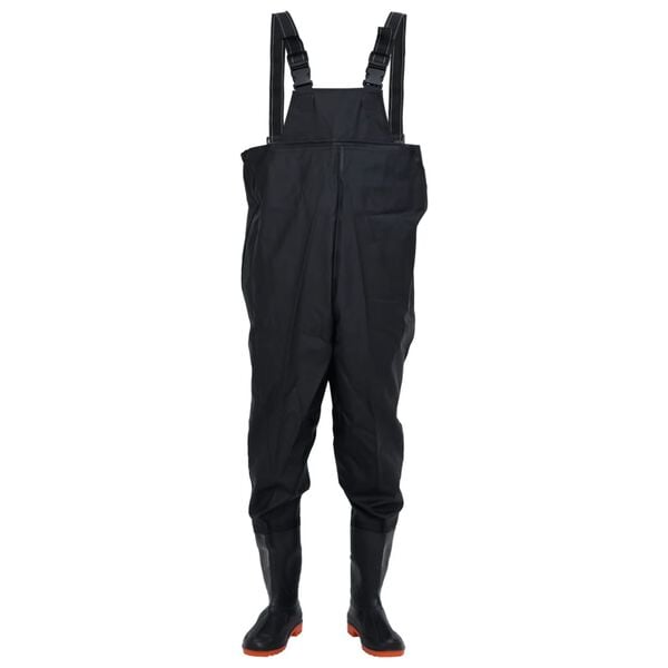 vidaXL Cuissardes avec bottes noir taille 40