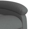 vidaXL Fauteuil inclinable &eacute;lectrique gris fonc&eacute; tissu