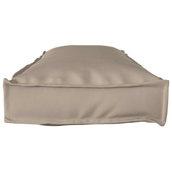 vidaXL Set de coussins de palette 2 pcs Taupe 120 x 40 x 8 cm