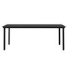 vidaXL Ensemble &agrave; manger de jardin avec coussins 9 pcs noir
