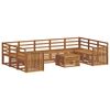 vidaXL Ensembles de canap&eacute;s 10 pcs Naturel Bois d'Acacia Massif