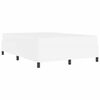 vidaXL Cadre de lit avec matelas Blanc 140 x 190 cm tissu