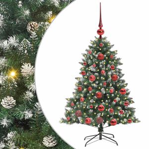 vidaXL Sapin de No&euml;l artificiel Vert 120 cm PVC, plastique et acier