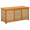 vidaXL Bo&icirc;te de Rangement de Jardin 185 L Bois d'Acacia Massif Beige