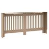 vidaXL Cache-Radiateur 2 pcs Marron 172 x 19 x 81,5cm