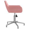 vidaXL Chaises pivotantes &agrave; manger lot de 6 Rose Velours