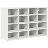vidaXL Cabinet &agrave; chaussures Blanc 103 x 30 x 67 cm Bois d'ing&eacute;nierie
