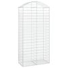 vidaXL Panier de gabions arqu&eacute; 100x50x200/220 cm Fer galvanis&eacute;