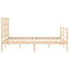 vidaXL Cadre de lit sans matelas 140x200 cm bois massif