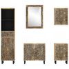 vidaXL Ensemble de meubles de salle de bain 5 pcs bois manguier massif