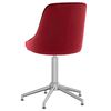 vidaXL Chaises &agrave; manger pivotantes lot de 2 rouge bordeaux velours