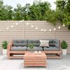 vidaXL Salon de jardin 4 pcs avec coussins bois massif douglas