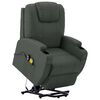 vidaXL Fauteuil de massage Anthracite Similicuir