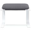 vidaXL Chaise de relaxation avec repose-pied Gris fonc&eacute; Tissu