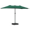 vidaXL Parasol de jardin Vert 385 x 209 x 244 cm Polyester