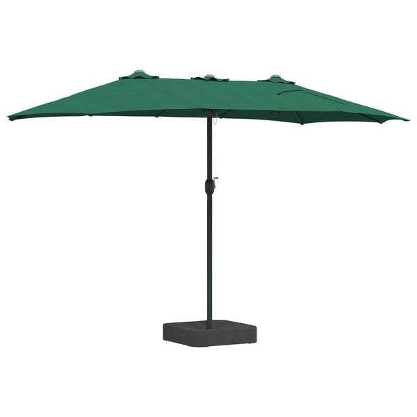vidaXL Parasol de jardin Vert 385 x 209 x 244 cm Polyester