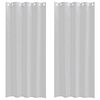 vidaXL Rideau en Voile 2 pcs Gris clair 225 x 140 cm Polyester