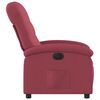 vidaXL Fauteuil inclinable &eacute;lectrique Rouge bordeaux Tissu