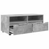 vidaXL Meuble TV Gris b&eacute;ton 100 x 48 x 43 cm Bois d'ing&eacute;nierie