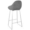 vidaXL Tabourets de bar lot de 2 gris clair velours