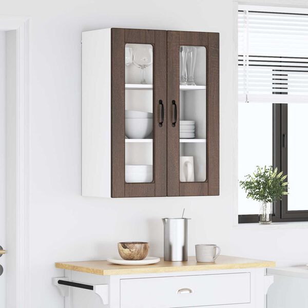 vidaXL Armoire de cuisine Ch&ecirc;ne brun 60 x 31 x 80 cm Bois d'ing&eacute;nierie