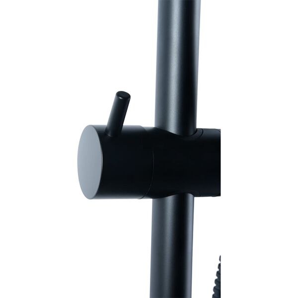 CORNAT Ensemble de barre de douche NOIR noir