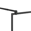 vidaXL Paroi de douche &agrave; verre ESG transparent 115x195 cm Noir