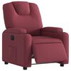 vidaXL Fauteuil inclinable &eacute;lectrique Rouge bordeaux Tissu