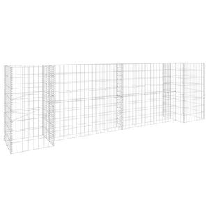 vidaXL Jardini&egrave;re &agrave; gabion en H Fil d'acier 260x40x80 cm