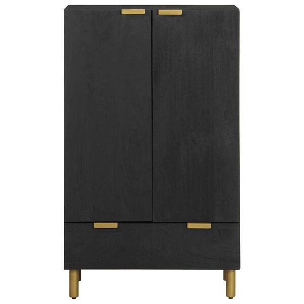 vidaXL Buffet noir 60x33x100 cm bois d'ing&eacute;nierie