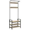 vidaXL Porte-manteau Ch&ecirc;ne Sonoma 75 x 34 x 184 cm Bois d'ing&eacute;nierie