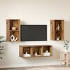 vidaXL Ensemble meuble TV 3 pcs Bois Ancien Bois d'ing&eacute;nierie