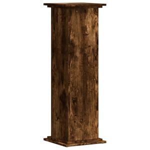 vidaXL Support pour plantes ch&ecirc;ne fum&eacute; 33x33x100 cm bois d'ing&eacute;nierie