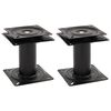 vidaXL Pi&eacute;destaux de si&egrave;ge de bateau 2 pcs si&egrave;ge pivotant &agrave; 360&deg; acier