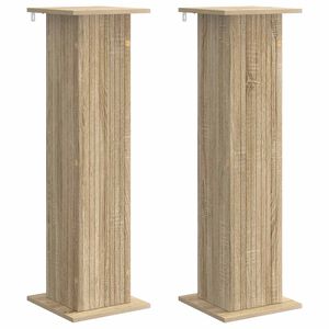 vidaXL Support de Plante 2 pcs Ch&ecirc;ne Sonoma 30,5 x 30 x 100,5 cm