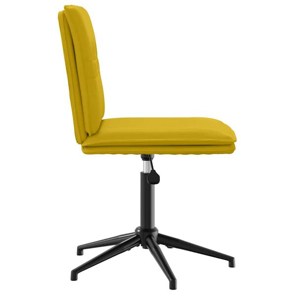 vidaXL Chaise &agrave; manger Jaune Velours