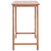vidaXL Table de bar de jardin 120x65x110 cm Bois de teck solide