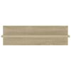 vidaXL &Eacute;tag&egrave;res murales 2 pcs Ch&ecirc;ne Sonoma 60x11,5x18 cm