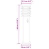 vidaXL Lampadaires d'ext&eacute;rieur avec capteurs 3 pcs acier inoxydable