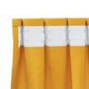vidaXL Rideaux occultants 2 pcs Jaune moutarde 140 x 245 cm Velours