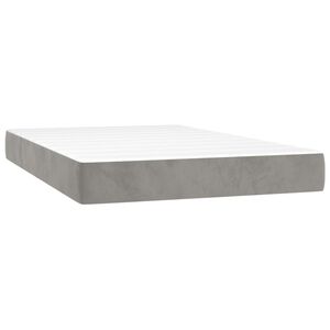 vidaXL Matelas de lit &agrave; ressorts ensach&eacute;s Gris clair 120x200x20 cm