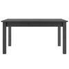 vidaXL Table basse Gris 80x50x40 cm Bois massif de pin
