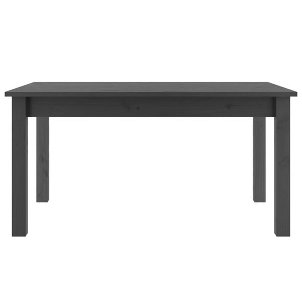 vidaXL Table basse Gris 80x50x40 cm Bois massif de pin