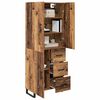 vidaXL Haut Armoire avec tiroir 2 pcs Bois Ancien 69,5 x 34 x 180 cm